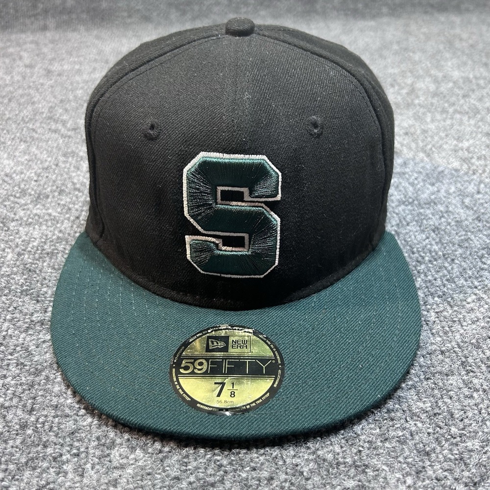 Licensed New Era 59Fifty Michigan State Spartans Fitted Hat Size 7 1/4